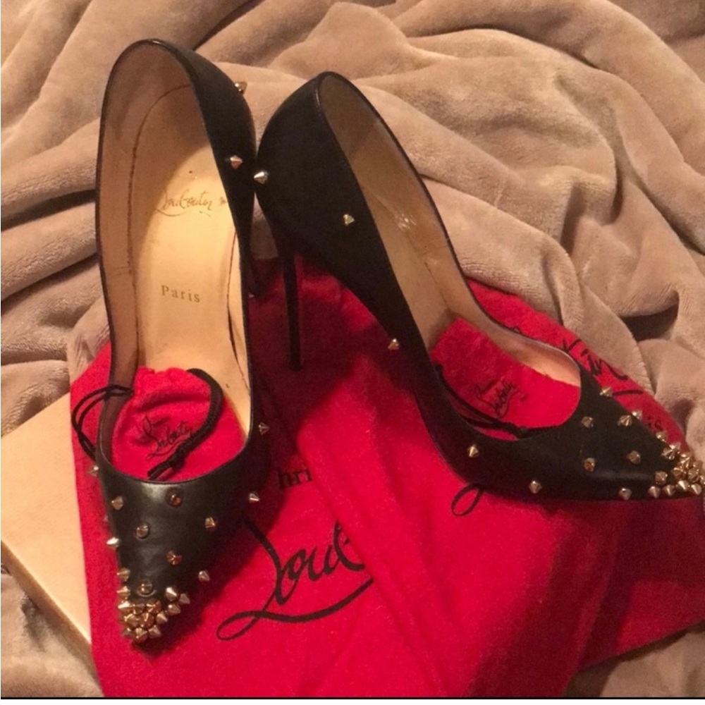 Christian Louboutin Black Stud Heels